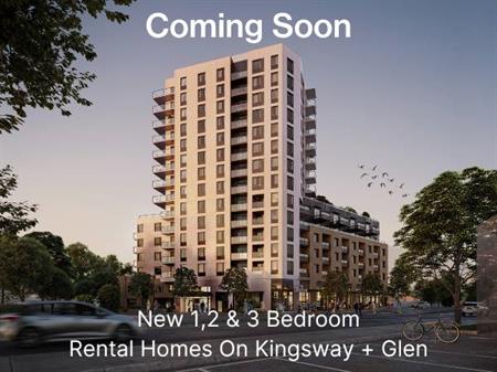 New Community Kingsway/Glen, Available to Rent NOW, Oct. 2024 Move In