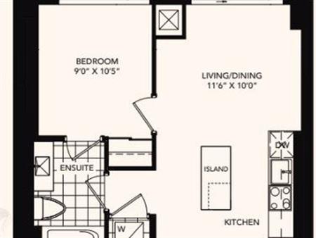 1 bedroom apartment of 645 sq. ft in Vaughan