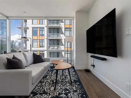 Beautiful spacious furnished corner unit | 703 - 1783 Manitoba St, Vancouver