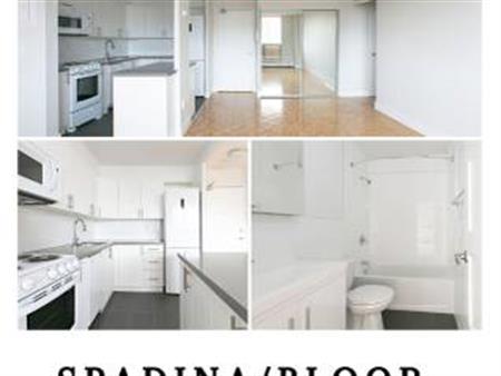 Sept 1 ✔ Bloor/Spadina Jr 1-bdr apt $all-incl (gym, party room)