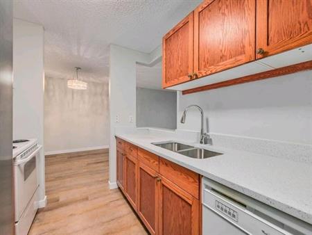 Next to LRT & 17 Ave - renovated 2 br condo ; Heat & Water included l GYM | 550 Westwood Dr SW, Calgary