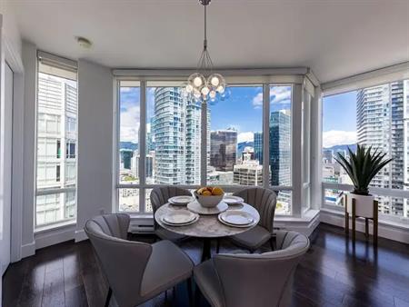 Fully Furnished Gorgeous 2 Bed 2 Bath Condo in Downtown! | 2801 - 535 Smithe Street, Vancouver