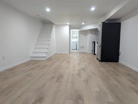 Newly renovated basement apartment, available now