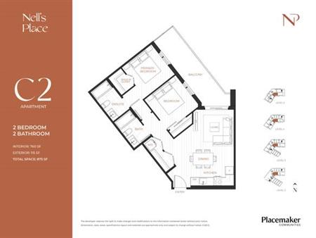 2-bed + 2-bath at Nell's Place, Brand New Rental Property