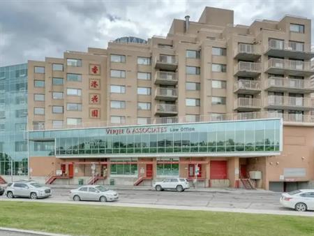 PANORAMIC VIEWS OF DOWNTOWN CALGARY FROM 5TH FLOOR | SUNNY SOUTH EXPOSURE | 504 - 128 2 Ave SE, Calgary