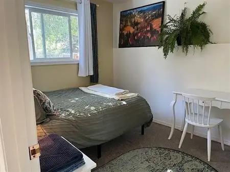 Sunny, private furnished bedroom + 3 piece bath in lovely home shared with owner | Calgary