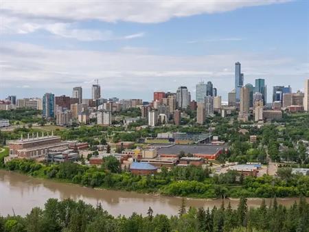 Million-dollar view, Spacious 2 Bedrooms and 2 Bathrooms, High rise condo unit | 1305 - 10149 Saskatchewan Dr NW, Edmonton