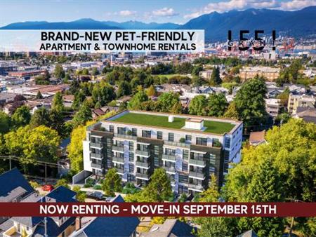 RENT COMMERCIAL DRIVE! BRAND-NEW PET-FRIENDLY 1 BED + DEN APARTMENTS!