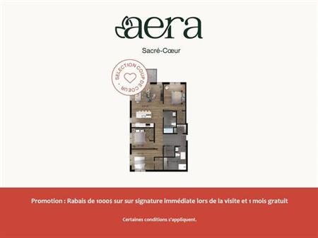 Aera Sacre-Coeur 5 1/2 *1 MONTH FREE* St-Hyacinthe