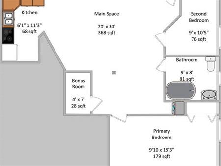 2 Bedroom Suite- Central Courtenay