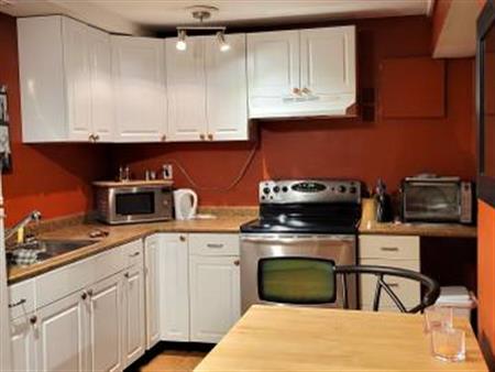 Cozy, furnished, partly daylight basement suite, for 15.OCT 24