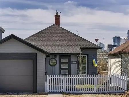 2 Bedroom House in Bridgeland with City Skyline View | 107 Thomson Avenue Northeast, Calgary