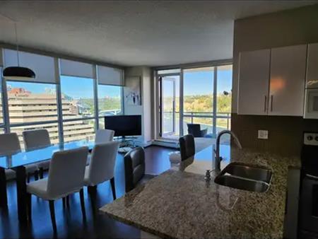 2 Bed + Den & 2 Bath Fully Furnished Waterfront Condo | 325 3 St SE, Calgary