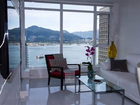 Vancouver Downtown fantastic Ocean and Mountain view one bedroom for rent