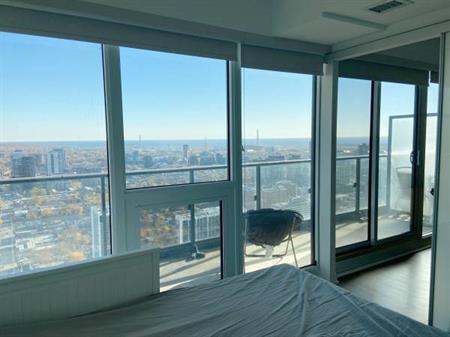 Downtown Toronto two bedroom furnished condo high floor with view