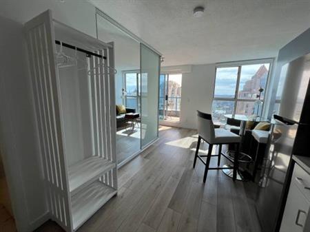 Lux sub-penthouse condo with amazing water views in Yaletown!