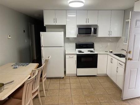 Newly renovated 1 bedroom & 1 bathroom Ground Level suite