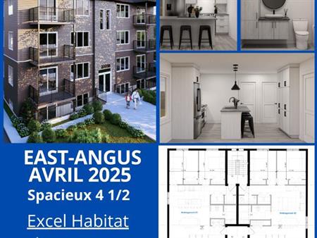 Logement à Louer 4.5 neuf Sherbrooke, East-Angus, Ascot-Corner,Lac-Mégantic, Haut St-Francois