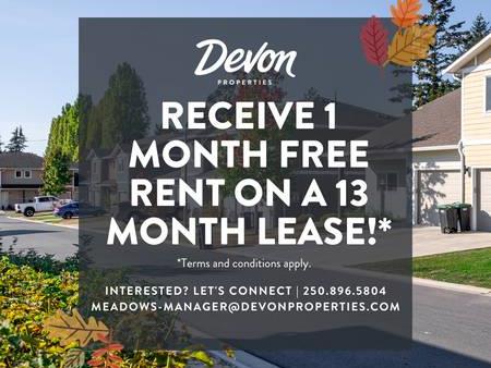 The Meadows Townhomes - 3 Bedroom - Available November 1st