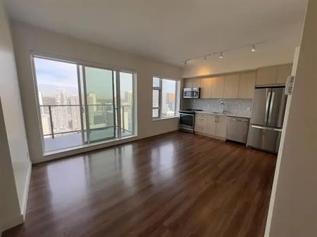 Beautiful 1 Bed 1 Bath Apartment in Beltline Downtown High Rise (Pet Friendly) | 2301 - 1008 9 St SW, Calgary