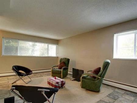 2 Bed unit across from Bowen Park close to amenities.