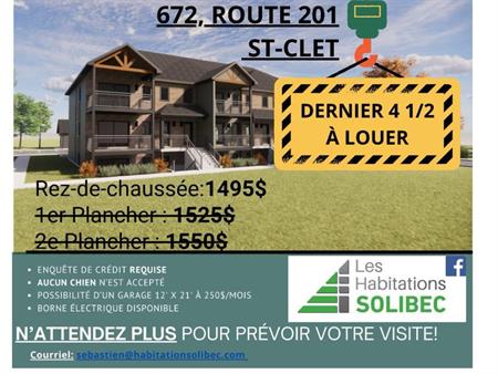 4 1/2 logement locatif