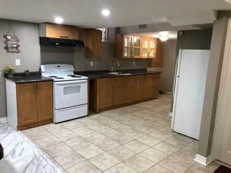 2 bedroom legal basement for rent from November 1