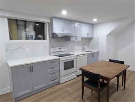 For Rent: Brand New Spacious 2 Bed, 1 Bath Basement Suite