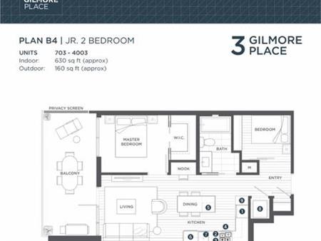 Brand NEW 2 bedroom 1 bathroom on Gilmore Place - Available NOW