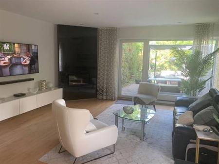 Montreal Furnished Condo Rental-3 Bed, 2 Bath, Private Garden, Patio