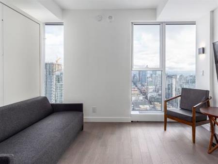 AVAILABLE Jan 1st -46TH FLOOR-PET ALLOWED, FURNISHED Studio@ 1480 Howe