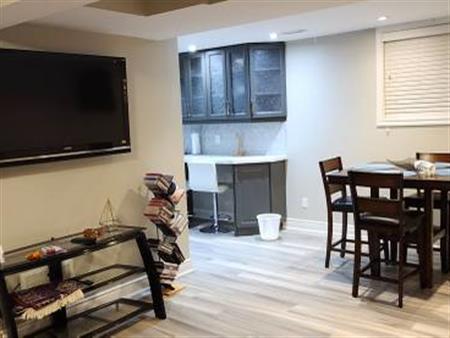 Furnished -Two Bedroom Legal Basement Apt