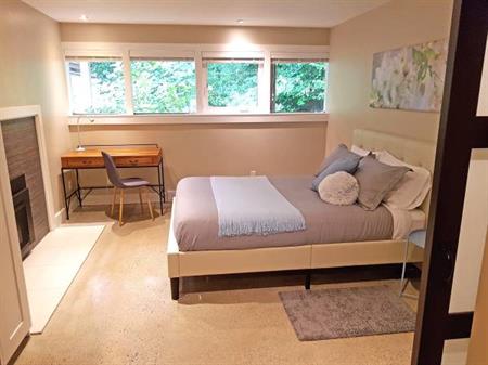 Furnished dog-friendly executive suite in Deep Cove