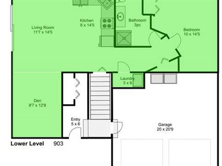 1 Bedroom + Den Ground Floor Suite