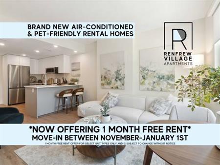 1 MONTH FREE! PET-FRIENDLY 1 BEDROOM APARTMENTS W/ AIR-CON FOR RENT!