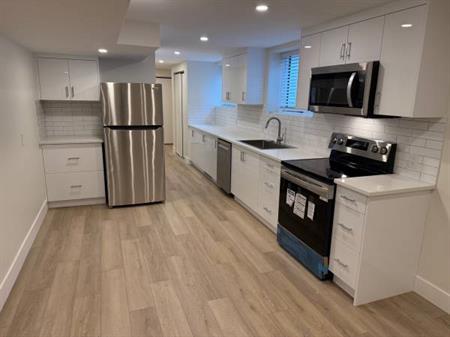 2 beds 1 bath brand new legal basement suite