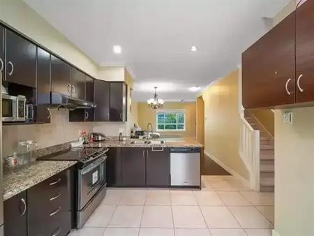 Modern 3-Bedroom, 2-Bath Townhouse for Rent in Richmond, BC – Stylish Living in a Prime Location | 9680 Alexandra Road, Richm