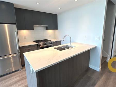 Private rooftop patio access 1 bed 1 bath & Den + office (Newly Built) | 3430 East Kent Avenue South, Vancouver