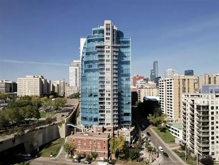 Furnished 1 Bedroom Condo is 3 Minute Walk to Legislature Building | 1002 - 9704 106 St NW, Edmonton