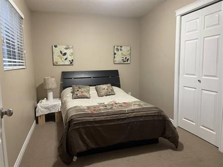 Furnished & utilities included-Ground Level 2 bedroom basement suite