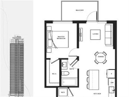 BRAND NEW 1Bed/1Bath UNIT WITH HIGH END FINISHING AT LATIMER TOWERS