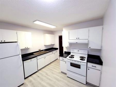 2 bedroom 1 bath top floor corner unit