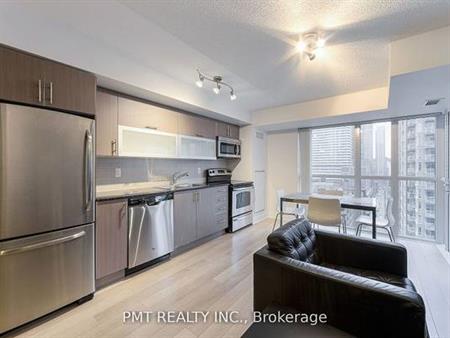 Bloor/Jarvis, Large Bright Furnished 1Bdrm+Den, 1Bath.