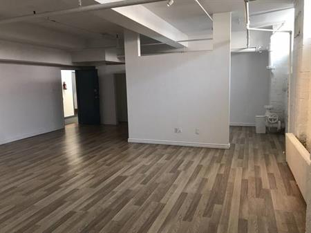 Open Concept Industrial, 9' ceiling Live/Work Studio