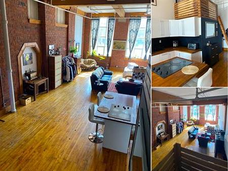 Exposed Brick & BeamLive/Work Loft , 18' ceiling