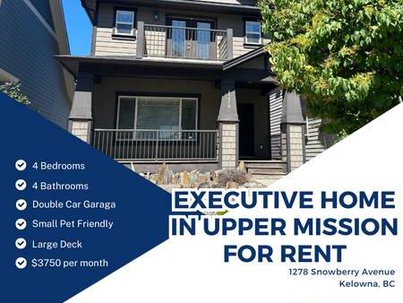 Executive 4 bed/4 bath in Upper Mission