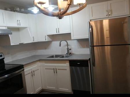 Renovated One bed condo, own laundry, includes heat