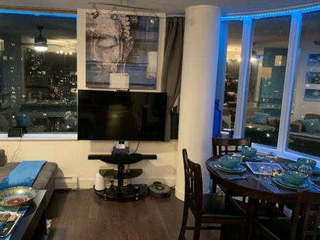 Furnished 1-bed, 1-bath, 1-den apartment in Downtown Vancouver