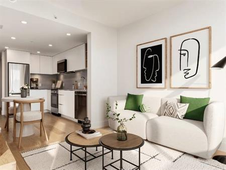 Open-concept One Bedroom Suite at The Hyland