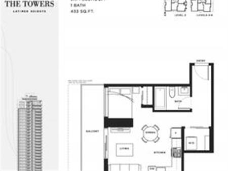 Jr one bed room on 4floor at Latimer Heights langley